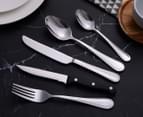 Daniel Brighton 50-Piece Avery Cutlery Set with Steak Knife - Silver/Black 4
