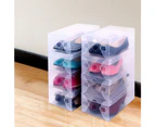 40x Clear Shoe Box Transparent Foldable Shoe Storage Stackable Case