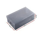 40x Clear Shoe Box Transparent Foldable Shoe Storage Stackable Case