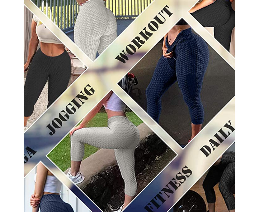 Bonivenshion Women's Butt Lifting Leggings High Waist Yoga Pants