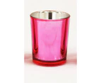 20 Pack - Rose Pink Glass Tealight Candle Holder - Anniversary Party Table Room Wedding Decoration