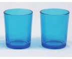 20 Pack - Turquoise Blue Shot Glass Cup Tealight Votive Candle Holder 6.5cm