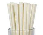 500 Pack - All White Biodegradeable Straws - 500% Natural Organic Eco Friendly Drinking Straws - Alternative to Plastic Throw Away