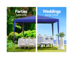 Istahut Gazebo 3x3m Tent Marquee Party Wedding Event Canopy Camping Blue