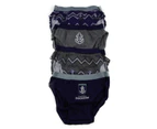 New Boys Kids Official Afl Underwear 4 Pack Briefs Boy Sizes 2-8 Cotton - Multicoloured Fremantle Dockers