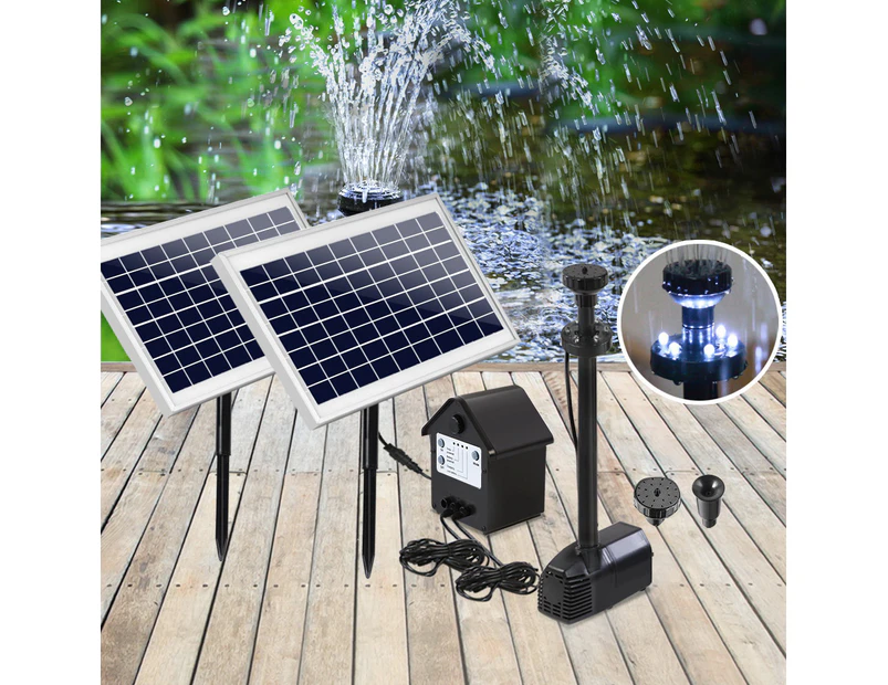 Gardeon Solar Pond Pumps Fountain Battery Powered Outdoor Submersible Pump 8.9FT
