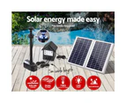 Gardeon Solar Pond Pumps Fountain Battery Powered Outdoor Submersible Pump 8.9FT