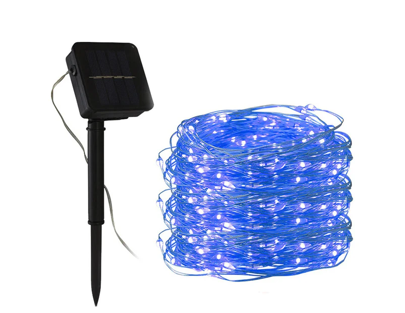 200LED Solar Powered String Fairy Light for Outdoor Decoration - Blue