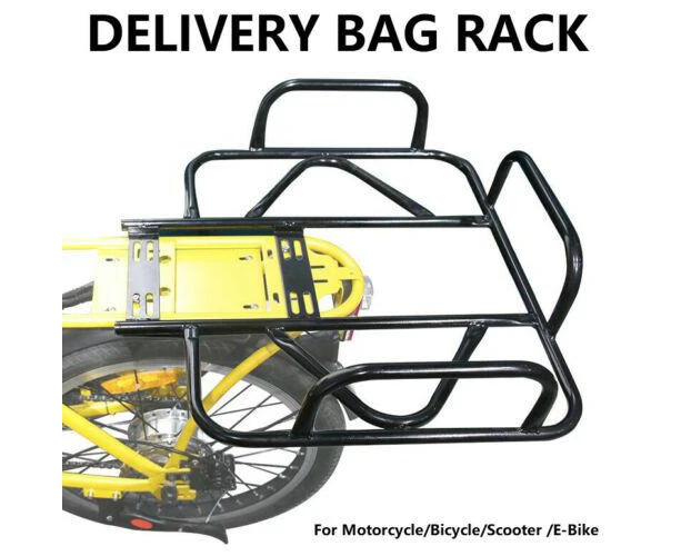 Bicycle Rear Rack Food Delivery Holder For Uber Eats Deliveroo Menulog