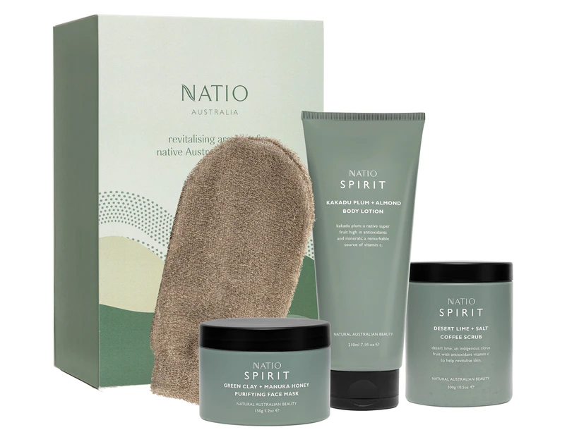 Natio 4-Piece Native Scrub Gift Set