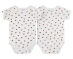 Gem Look Baby Size 0-6 Months 6-Piece Organic Cotton Bear Gift Set - Brown