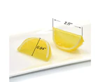 (Yellow Block) - Hagao Artificial Fruit Yellow Lemon Block Wedge Slice Simulation Lifelike Fake for Home Party Kitchen Decoration Teaching Aids-10 pcs