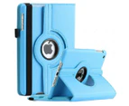 For Apple iPad Air 4 Case, iPad 4th Gen 10.9 inch 2020  Leather Smart 360 Rotate Case Cover (Sky Blue)
