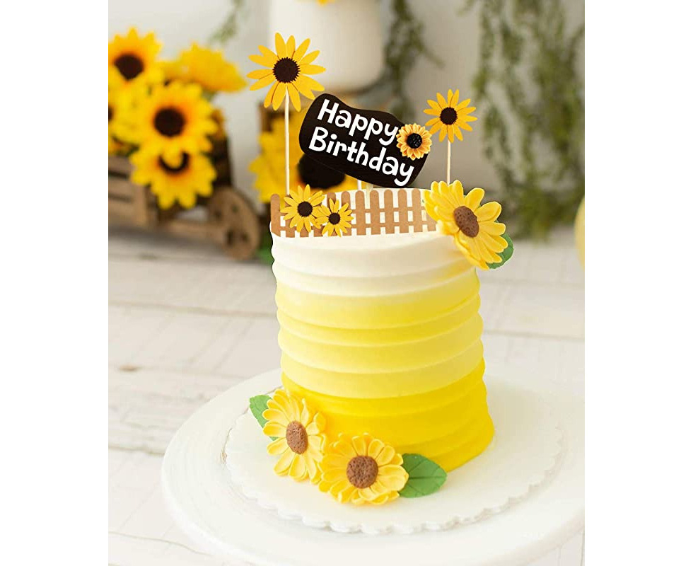 Sunflower Cake - 1104 – Cakes and Memories Bakeshop