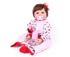 (Nana) - CHAREX Reborn Baby Dolls for Girls, Realistic Toddler Baby Dolls, 60cm Lifelike Silicone Baby Dolls with Ladybug Figure Clothes Set, Gift for Age