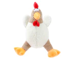 Paws & Claws Fat Chook Plush Toy - Cream