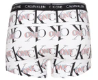 Calvin Klein Men's CK One Cotton Trunks - The One Print White