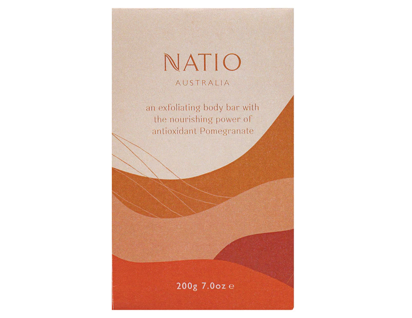 Natio Radiate Exfoliating Body Bar 200g