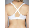 New Berlei Ladies Womens Legend Refresh Underwire Sports Bra White Black Latte - White