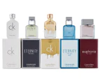 Calvin Klein Deluxe Fragrance Travel Collection For Men 5-Piece Perfume Gift Set