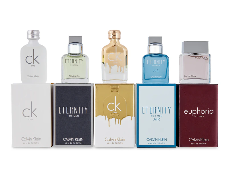 Calvin Klein Deluxe Fragrance Travel Collection For Men 5-Piece Perfume  Gift Set 