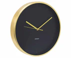 Salt & Pepper 31.5cm Annex Wall Clock - Gold/Black