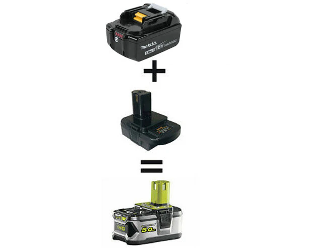 Makita 18V Battery Adapter to run Ryobi 18V One+ Tool