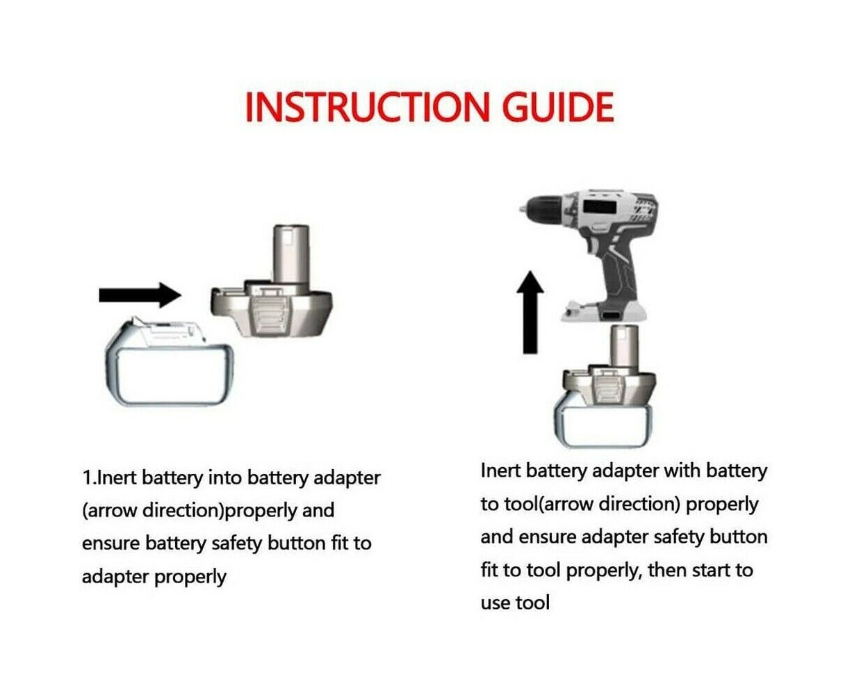 Ryobi battery deals to makita tool