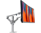 DL Premium Dual LCD Monitor Desk Mount Fully Swviel Height Adjustable Stand for Display up to 32 inch 8kg Weight Capacity per Arm