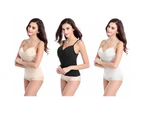 Womens Padded Camisole Top Ladies Singlet Cami White Black Nude S M L Viscose - White
