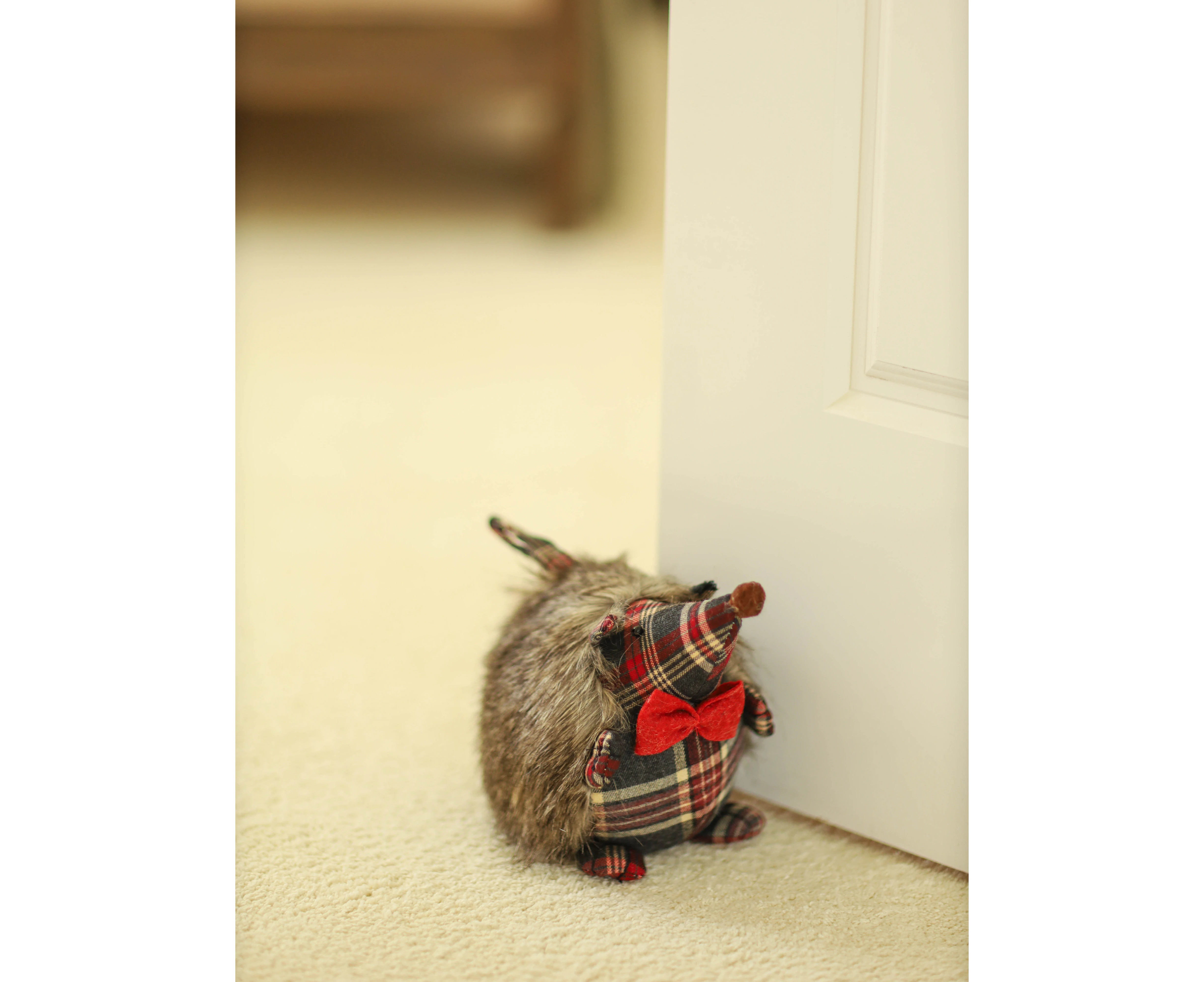 Christmas Hedgehog Door Stopper