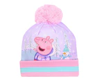 Peppa Pig Girls Pom Pom Beanie (Pink/Blue) - NS6237