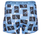 Calvin Klein Men's Size L CK One Cotton Trunks - Blue Burst