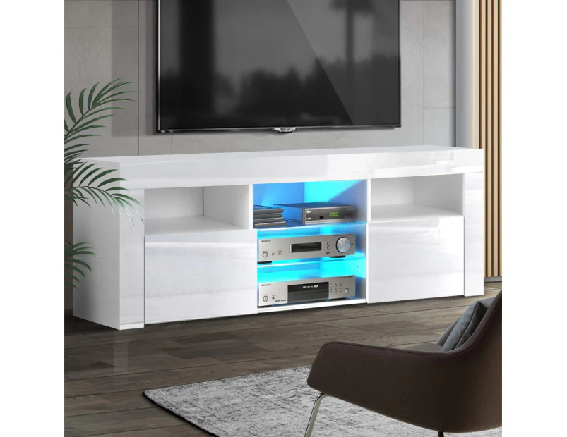 Artiss Entertainment Unit TV Cabinet LED 160cm White Bobi