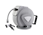 Water Hose Reel 30M Retractable Garden Auto Rewind Spray Gun