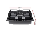 Devanti Gas Cooktop 30cm 2 Burner Black