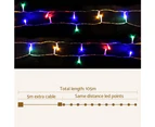 Jingle Jollys 100M Christmas Lights String Light 500 LED Colourful