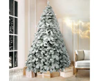 Jingle Jollys Christmas Tree 2.1m Snow Flocked Xmas Tree Decorations 780 Tips