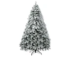 Jingle Jollys Christmas Tree 2.1m Snow Flocked Xmas Tree Decorations 780 Tips