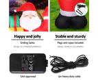 Jingle Jollys Christmas Inflatable Santa 2.4M Illuminated Decorations