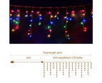 Jingle Jollys 20M Christmas Lights Icicle Light 800 LED Multi-coloured