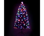 Jingle Jollys 1.5m Christmas Tree Optic Fibre LED Xmas tree Multi Colour