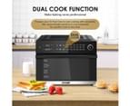 Maxkon 30L 18-In-1 Large Oil Free Air Fryer Convection Oven Cooker 1800W Dual Cook Function Black 3