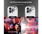 [2 Pack] ZUSLAB iPhone 13 Pro Camera Lens Screen Protector Tempered Glass-Anti-Scratch 9H Hardness HD Clear
