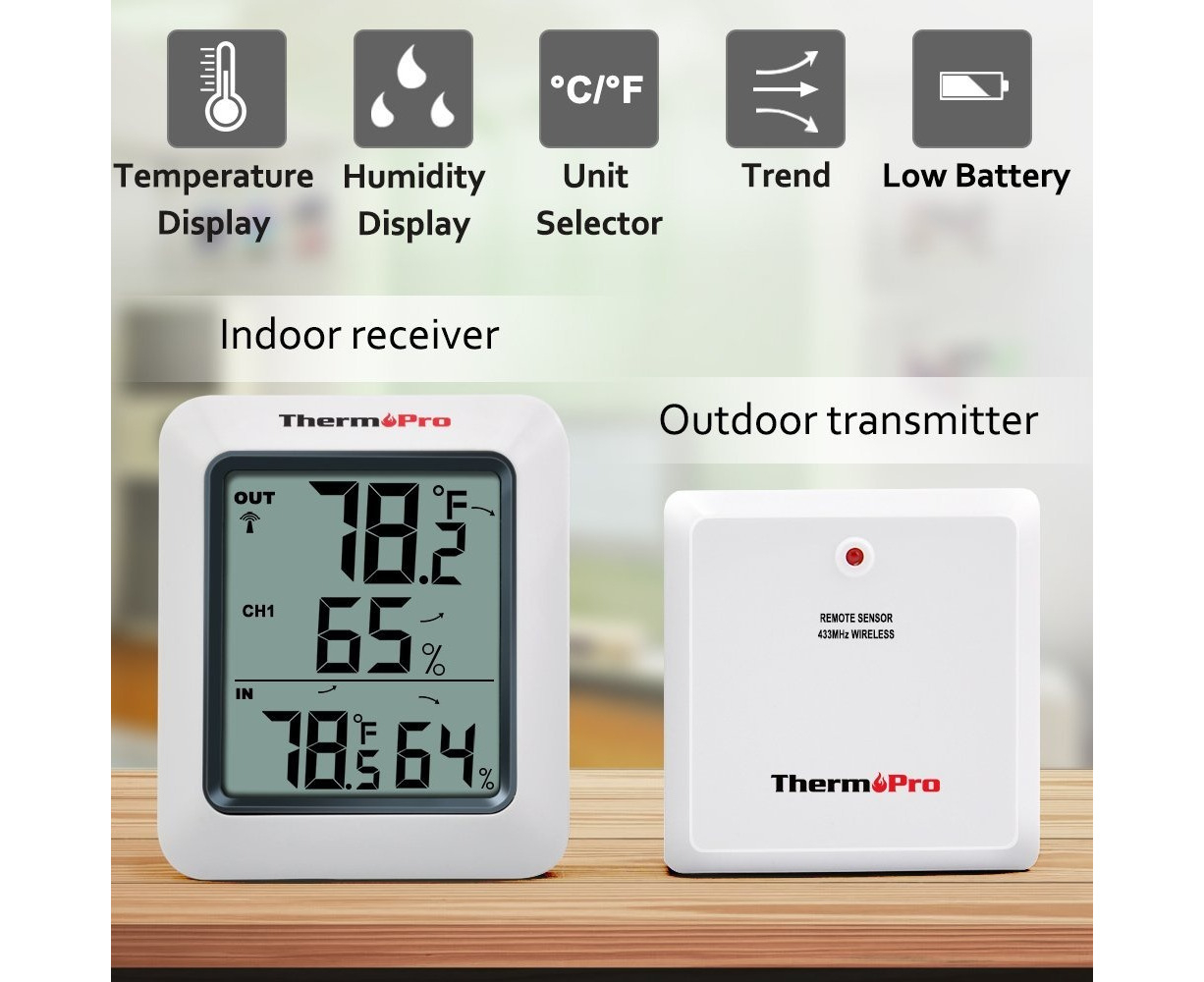 ThermoPro TP49 Digital Room Thermometer Indoor India