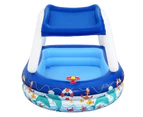 Bestway Kids Pool 213x155x132cm Inflatable Swimming w/ Canopy Play Pools 282L