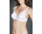 Women Berlei Sweatergirl Non-Padded Underwire Bra Black Nude Ivory White Bras Y50275 Elastane/Nylon - White