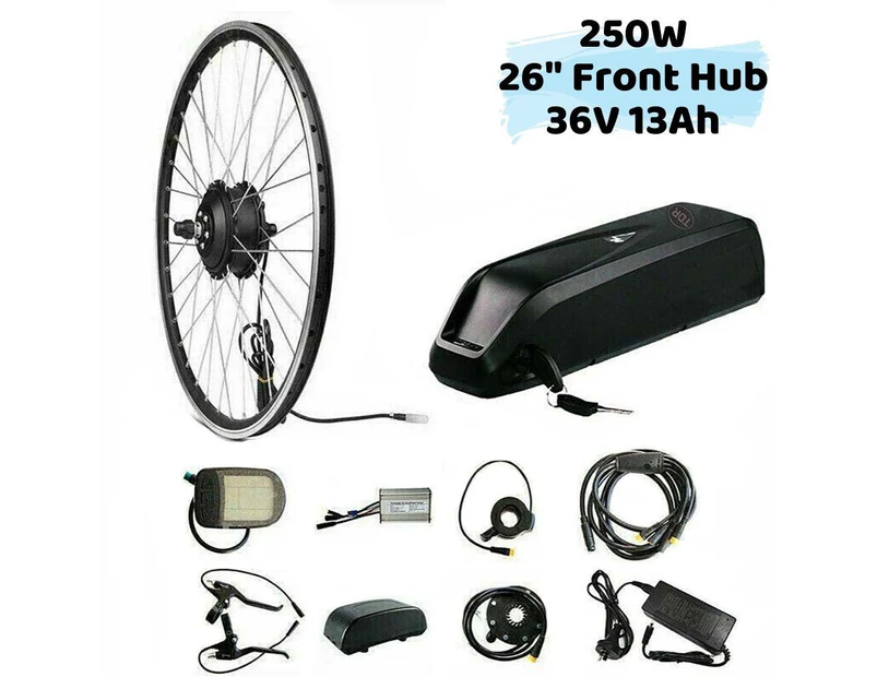 TDR 250W 26" Front Hub 36V 13Ah Battery Electric Bike Conversion Kit