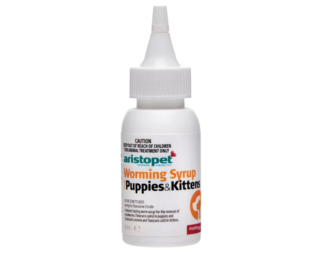 Aristopet Worming Syrup Puppy Kitten 50ml