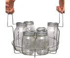 (Jar Dividers) - Stainless Steel Canning Rack, With Jar Dividers, By Victorio Vkp1057